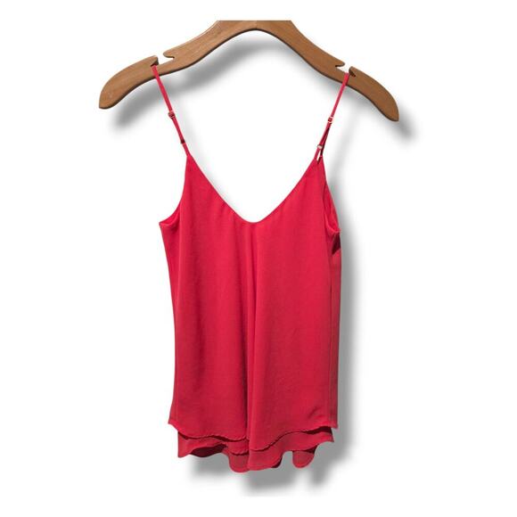 Rosette by Be Cool Women’s Raspberry Layered Tank Top Sz Small Polyester - Picture 3 of 8